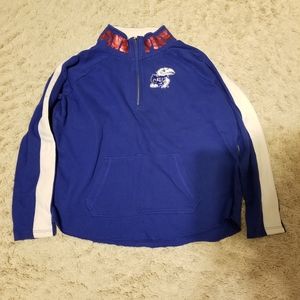PINK Half-Zip Pullover, University of Kansas